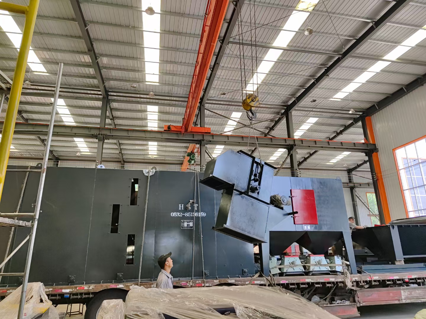 h型鋼打砂機_打砂機用砂_鋼板打砂機