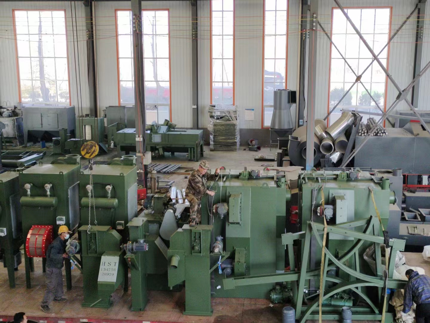 大型鋼管外壁拋丸清理機_鋼材拋丸清理機_圓管內壁拋丸機