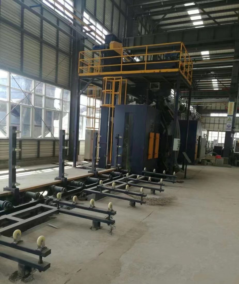 拋丸鋼板砂機打磨方法_鋼板拋丸打砂機_拋丸鋼板砂機打磨視頻